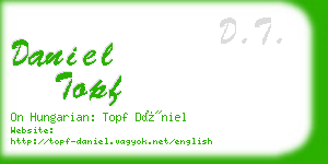daniel topf business card